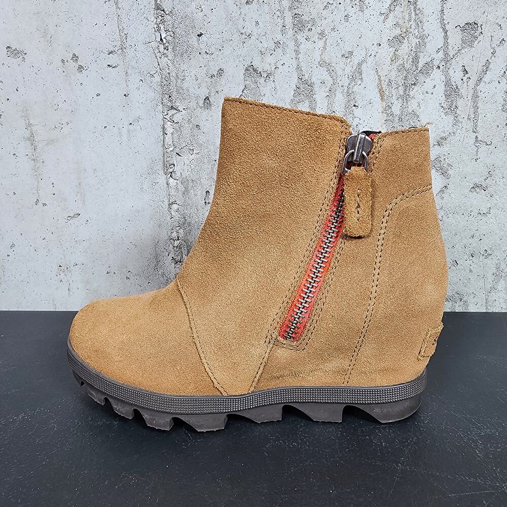 SOREL Joan of Arctic Leather Wedge Boot size us 2 uk 1 eur 33